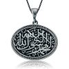 Gümüş Kelime-i Tevhid Bayan Kolye